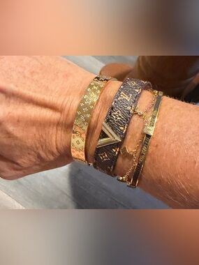 Inspired Monogram Bracelet Stack - Women Jewelry